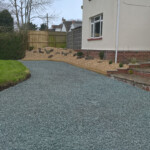 After driveway and landscaping in Bideford